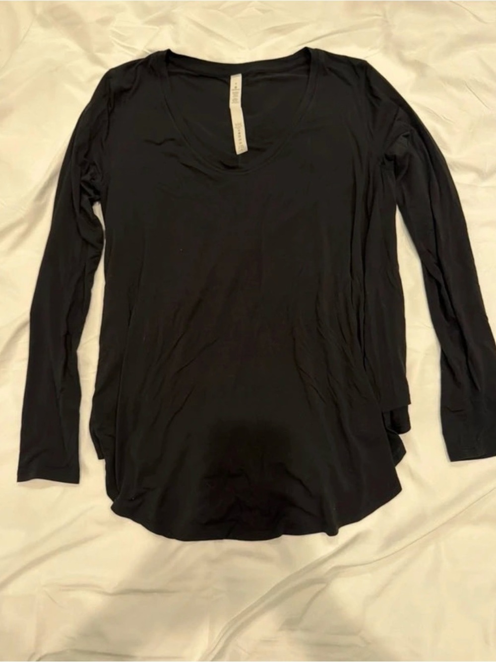 Lululemon Long-Sleeve Scoop Neck Top - Black